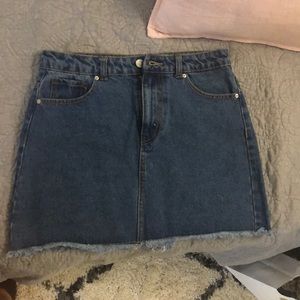 forever 21 jean mini skirt!
